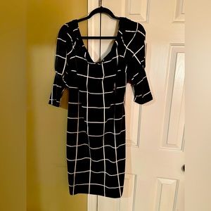 Gray and white bodycon Dress